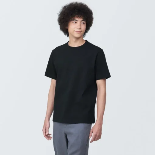 Clearance Men's Washed Heavy Weight Crew Neck Short Sleeve T-Shirt T-Shirts