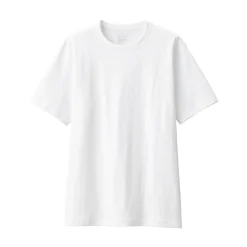 Clearance Men's Washed Heavy Weight Crew Neck Short Sleeve T-Shirt T-Shirts
