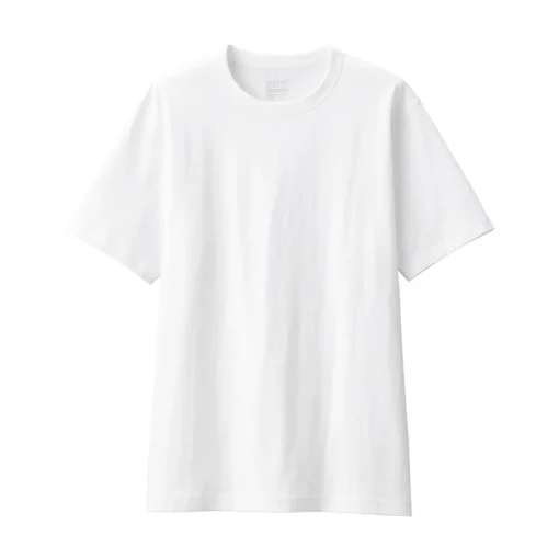 Clearance Men's Washed Heavy Weight Crew Neck Short Sleeve T-Shirt T-Shirts