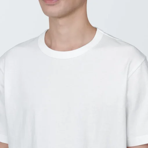 Clearance Men's Washed Heavy Weight Crew Neck Short Sleeve T-Shirt T-Shirts