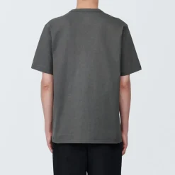 Clearance Men's Washed Heavy Weight Crew Neck Short Sleeve T-Shirt T-Shirts