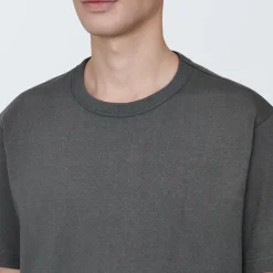 Clearance Men's Washed Heavy Weight Crew Neck Short Sleeve T-Shirt T-Shirts