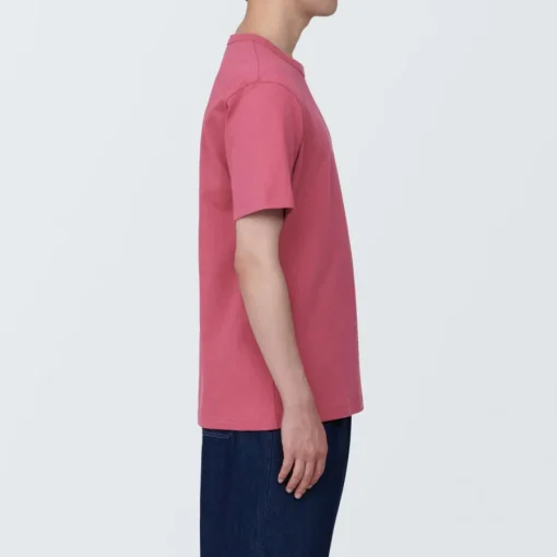 Clearance Men's Washed Heavy Weight Crew Neck Short Sleeve T-Shirt T-Shirts