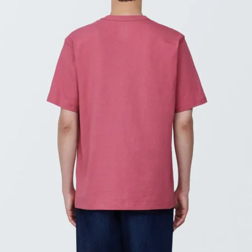 Clearance Men's Washed Heavy Weight Crew Neck Short Sleeve T-Shirt T-Shirts