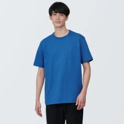 Clearance Men's Washed Heavy Weight Crew Neck Short Sleeve T-Shirt T-Shirts