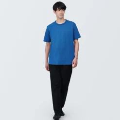 Clearance Men's Washed Heavy Weight Crew Neck Short Sleeve T-Shirt T-Shirts