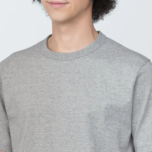 Clearance Men's Washed Heavy Weight Crew Neck Short Sleeve T-Shirt T-Shirts
