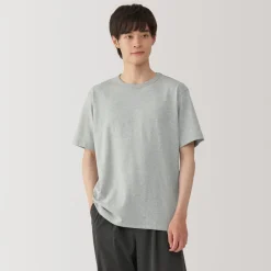 New Men's Washed Heavy Weight Crew Neck Short Sleeve T-Shirt T-Shirts