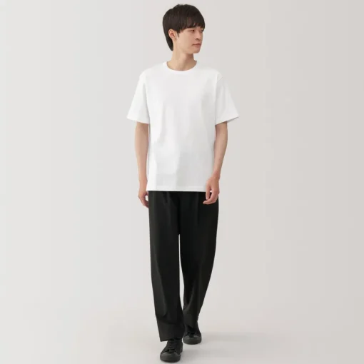 New Men's Washed Heavy Weight Crew Neck Short Sleeve T-Shirt T-Shirts