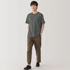 New Men's Washed Heavy Weight Crew Neck Short Sleeve T-Shirt T-Shirts