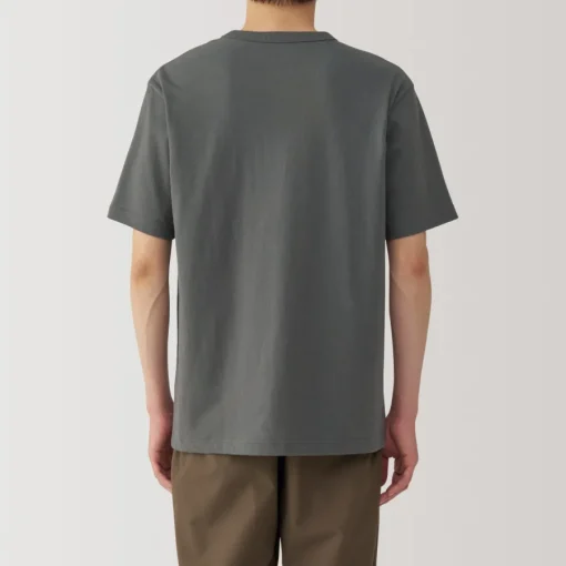 New Men's Washed Heavy Weight Crew Neck Short Sleeve T-Shirt T-Shirts