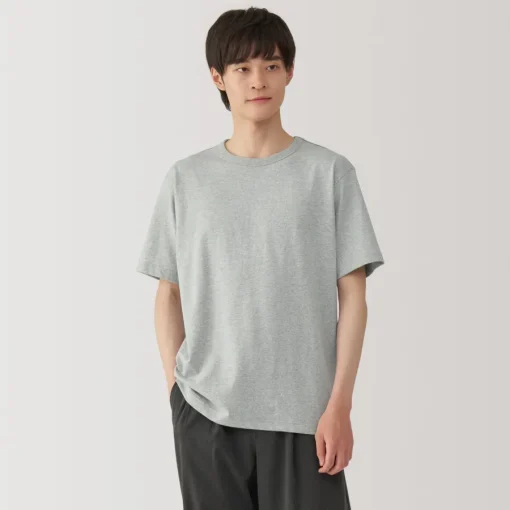 New Men's Washed Heavy Weight Crew Neck Short Sleeve T-Shirt T-Shirts