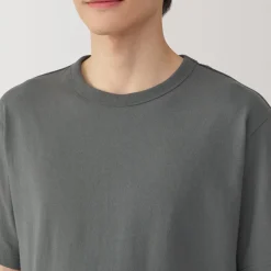 New Men's Washed Heavy Weight Crew Neck Short Sleeve T-Shirt T-Shirts