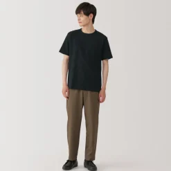 New Men's Washed Heavy Weight Crew Neck Short Sleeve T-Shirt T-Shirts