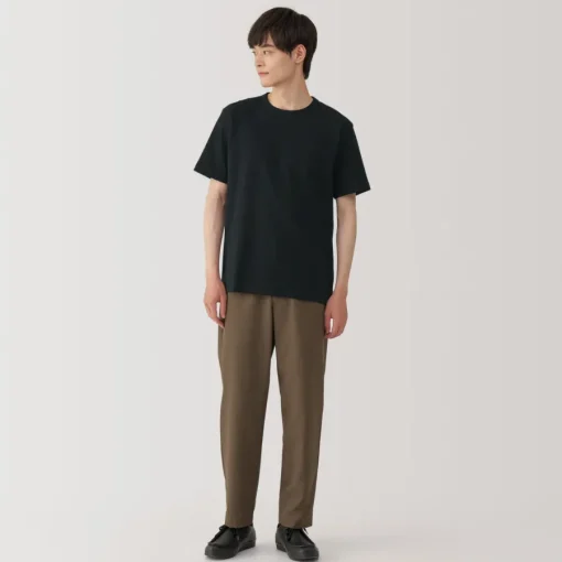 New Men's Washed Heavy Weight Crew Neck Short Sleeve T-Shirt T-Shirts