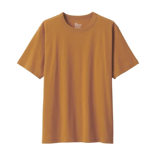 New Men's Washed Heavy Weight Crew Neck Short Sleeve T-Shirt T-Shirts