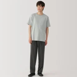 New Men's Washed Heavy Weight Crew Neck Short Sleeve T-Shirt T-Shirts