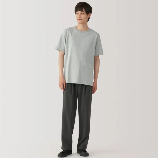 New Men's Washed Heavy Weight Crew Neck Short Sleeve T-Shirt T-Shirts