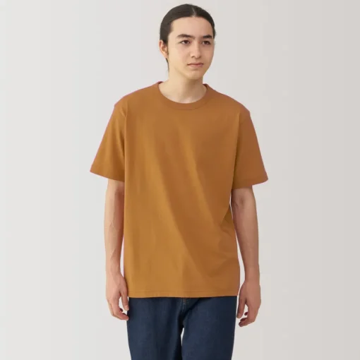 New Men's Washed Heavy Weight Crew Neck Short Sleeve T-Shirt T-Shirts