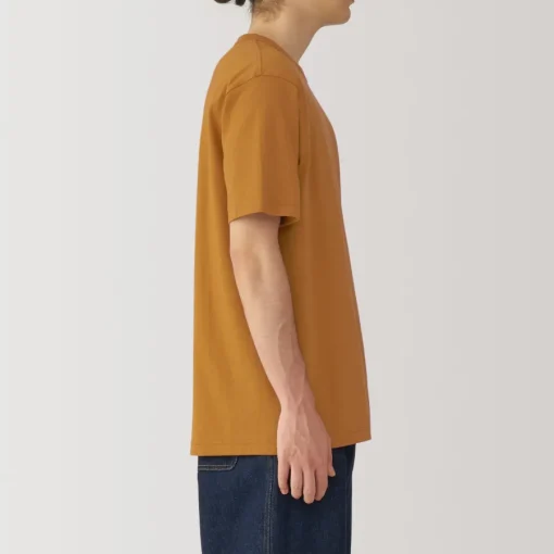 New Men's Washed Heavy Weight Crew Neck Short Sleeve T-Shirt T-Shirts