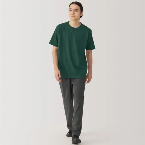New Men's Washed Heavy Weight Crew Neck Short Sleeve T-Shirt T-Shirts