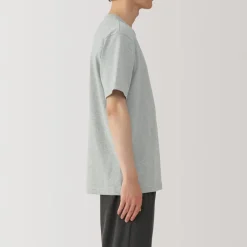 New Men's Washed Heavy Weight Crew Neck Short Sleeve T-Shirt T-Shirts
