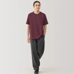 New Men's Washed Heavy Weight Crew Neck Short Sleeve T-Shirt T-Shirts