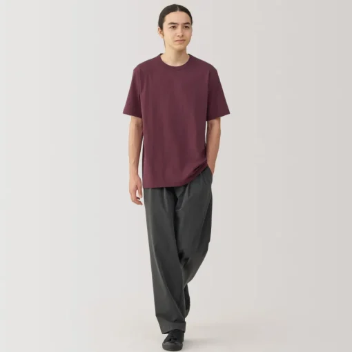 New Men's Washed Heavy Weight Crew Neck Short Sleeve T-Shirt T-Shirts