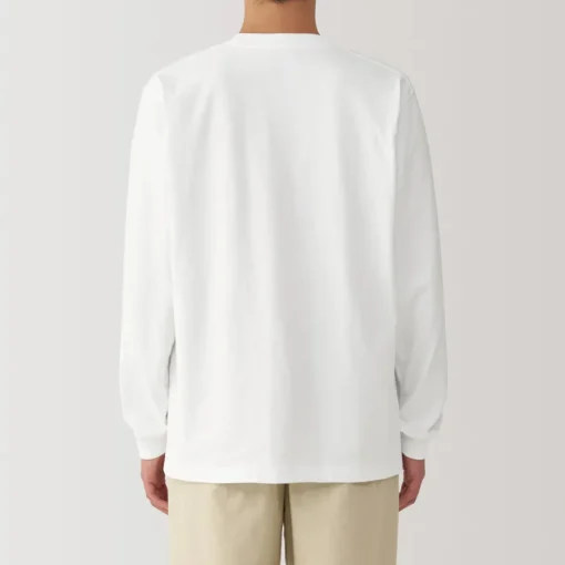 Best Men's Washed Heavy Weight Crew Neck Long Sleeve T-Shirt T-Shirts