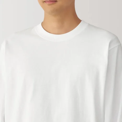 Best Men's Washed Heavy Weight Crew Neck Long Sleeve T-Shirt T-Shirts