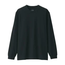 Best Men's Washed Heavy Weight Crew Neck Long Sleeve T-Shirt T-Shirts