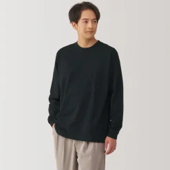 Best Men's Washed Heavy Weight Crew Neck Long Sleeve T-Shirt T-Shirts