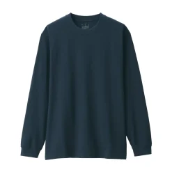 Best Men's Washed Heavy Weight Crew Neck Long Sleeve T-Shirt T-Shirts