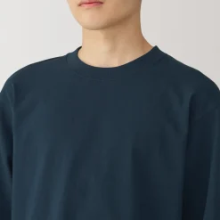 Best Men's Washed Heavy Weight Crew Neck Long Sleeve T-Shirt T-Shirts