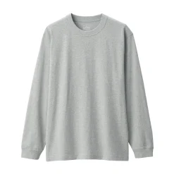 Best Men's Washed Heavy Weight Crew Neck Long Sleeve T-Shirt T-Shirts