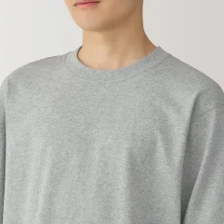 Best Men's Washed Heavy Weight Crew Neck Long Sleeve T-Shirt T-Shirts