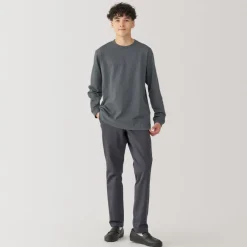 Best Men's Washed Heavy Weight Crew Neck Long Sleeve T-Shirt T-Shirts