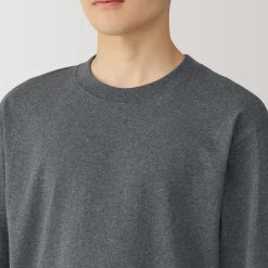 Best Men's Washed Heavy Weight Crew Neck Long Sleeve T-Shirt T-Shirts