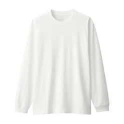 Best Men's Washed Heavy Weight Crew Neck Long Sleeve T-Shirt T-Shirts