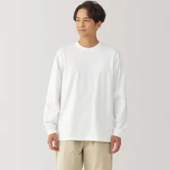 Best Men's Washed Heavy Weight Crew Neck Long Sleeve T-Shirt T-Shirts