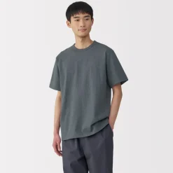 Hot Men's Washed Heavy Weight Crew Neck Short Sleeve T-Shirt T-Shirts