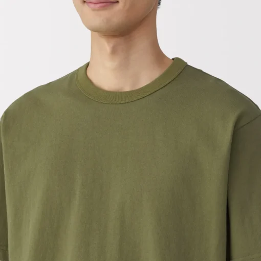 Hot Men's Washed Heavy Weight Crew Neck Short Sleeve T-Shirt T-Shirts