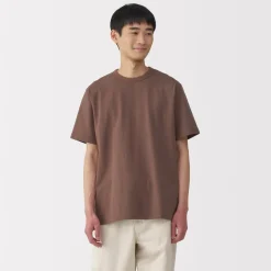 Hot Men's Washed Heavy Weight Crew Neck Short Sleeve T-Shirt T-Shirts
