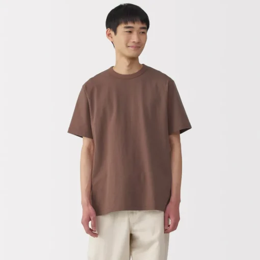 Hot Men's Washed Heavy Weight Crew Neck Short Sleeve T-Shirt T-Shirts
