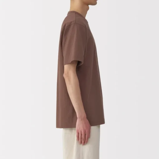 Hot Men's Washed Heavy Weight Crew Neck Short Sleeve T-Shirt T-Shirts