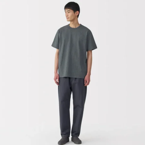 Hot Men's Washed Heavy Weight Crew Neck Short Sleeve T-Shirt T-Shirts