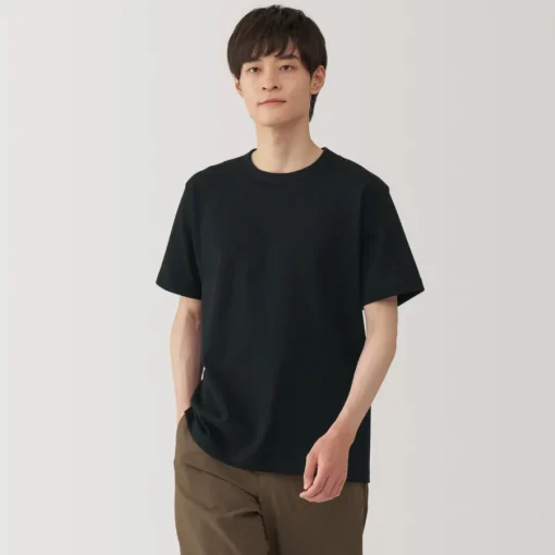 Hot Men's Washed Heavy Weight Crew Neck Short Sleeve T-Shirt T-Shirts