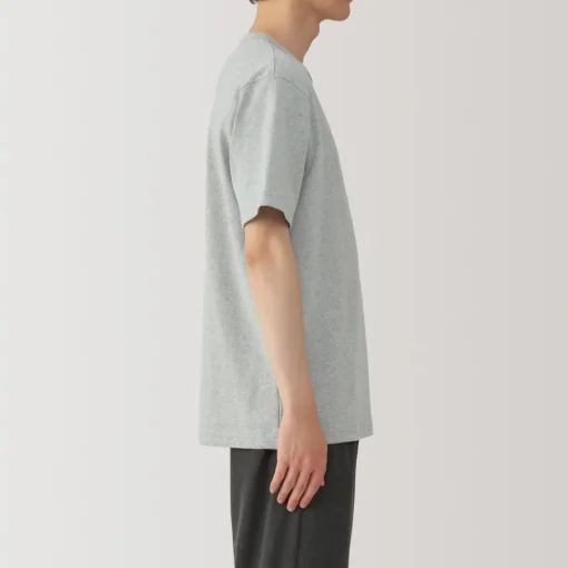 Hot Men's Washed Heavy Weight Crew Neck Short Sleeve T-Shirt T-Shirts