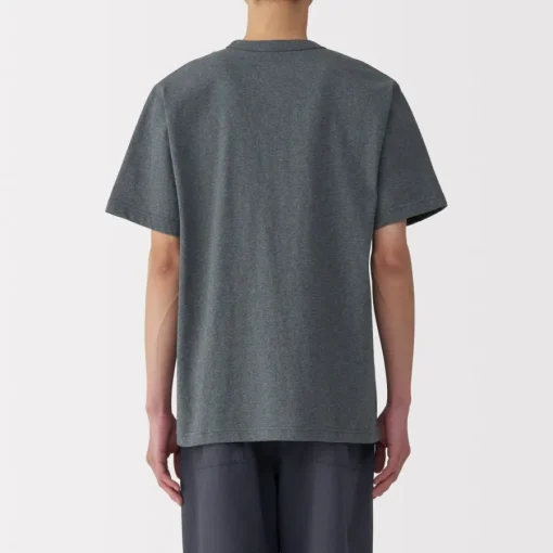 Hot Men's Washed Heavy Weight Crew Neck Short Sleeve T-Shirt T-Shirts