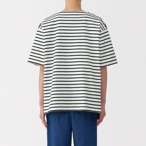 Sale Men's Washed Heavyweight Boat Neck Half Sleeve T-Shirt T-Shirts